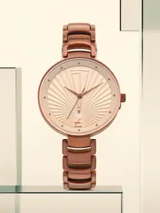 Fastrack Women Rose Gold Analogue Watch