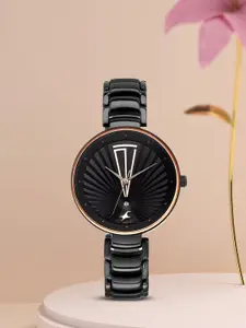 Fastrack Women Black Analogue Watch 6216NM01