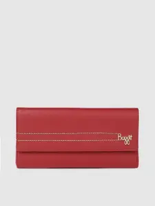 Baggit Women Red Solid Three Fold Wallet
