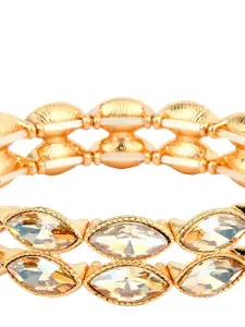 Mali Fionna Women Gold-Toned Elasticated Bracelet