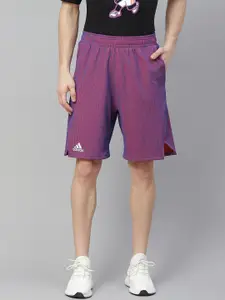 ADIDAS Men Purple Tennis Primeblue Next Level Sustainable Shorts