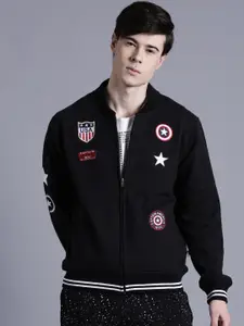 Kook N Keech Marvel Black Applique Detail Sweatshirt