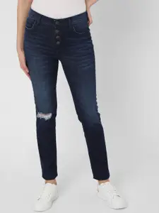 Vero Moda Women Blue Straight Fit Light Fade Jeans