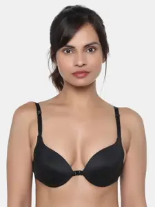 miorre Black Solid Underwired Heavily Padded Everyday Bra BR01-093879