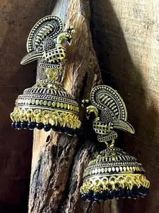 ANIKAS CREATION Black Contemporary Jhumkas