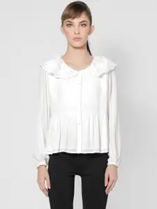 ONLY Women White Casual Shirt