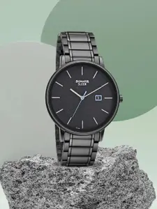 Sonata Men Black Analogue Watch
