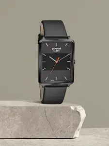 Sonata Men Black Analogue Watch 7144NL01