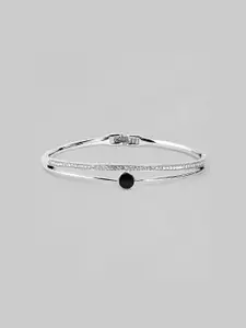TOKYO TALKIES X rubans FASHION ACCESSORIES Silver-Plated Handcrafted Bangle-Style Bracelet