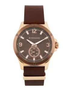 GIORDANO Men Brown Dial Watch 1765-05