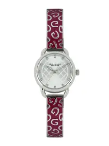 GIORDANO Premier Women Silver-Toned Dial Watch P2050-22