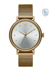 MVMT Women White Dial & Gold-Plated Bracelet Style Strap Analogue Watch 28000131