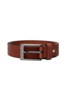 United Colors of Benetton United Colors of Benetton Men Brown Textured Leather Belt
