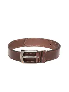 United Colors of Benetton Men Brown Solid Leather Belt