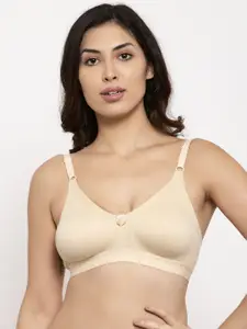 Prag & Co Nude-Coloured Solid Non-Wired Non Padded Everyday Bra