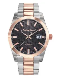 Mathey-Tissot Men Swiss Made Automatic Black Dial Analog Watch - H1450ATRN