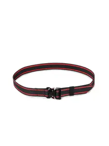 Kastner Men Black & Red Striped Belt
