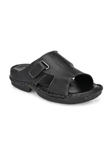Provogue Men Black Comfort Sandals