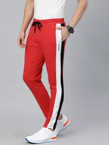 The Indian Garage Co Men Red Solid Regular Fit Track Pants