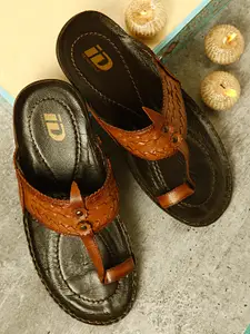 ID Men Tan Comfort Sandals