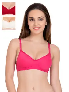 Tweens Pack of 3 Mdiume-Coverage T-shirt Bras 1301