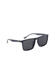GIO COLLECTION Men Grey Lens & Black Wayfarer Sunglasses with UV Protected Lens GM10008C03