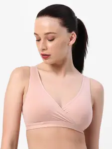 Soie Women Non Padded Non Wired Lounge Bra with Removable Cups