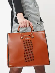 Lavie Chapada Women Tan Brown Small Satchel Handbag