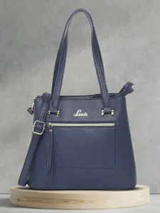 Lavie Chandra Women Navy Blue Medium Satchel Handbag