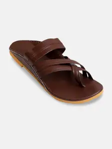 PANAHI Men Brown Comfort Sandals