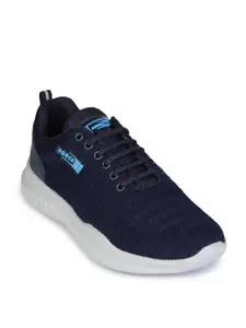 Liberty Men Navy Blue Mesh Running Shoes