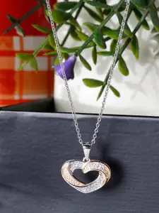 GIVA Rose Gold 925 Sterling Silver Gold-Plated Juliet Pendant