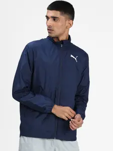 Puma Men Navy Blue Solid Active Sporty Sustainable Jacket