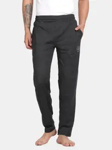 Pepe Jeans Men Charcoal Grey Solid Lounge Pants