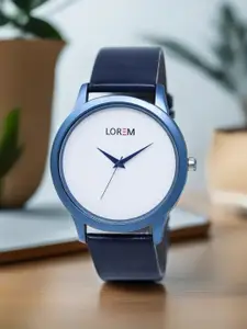 LOREM Men Blue Analogue Watch LR33