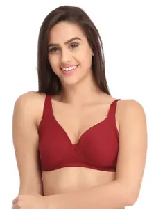 Clovia Non-Padded Non-Wired Full Coverage Bra with Double Layered Cups