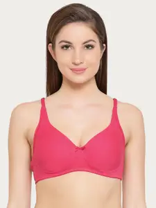 Clovia Cotton Rich Non-Padded Non-Wired Bra With Double Layered Cups