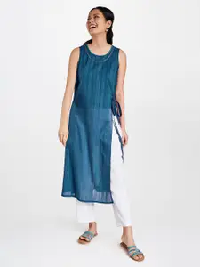 Global Desi Women Blue Kurta