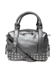 Lino Perros Black Embellished Handbag with Sling Strap
