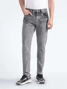 Flying Machine Men Grey Jackson Skinny Fit Low-Rise Light Fade Stretchable Jeans