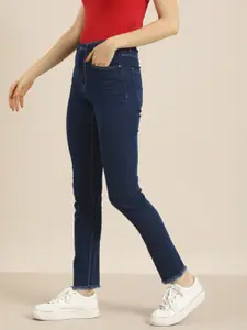 Moda Rapido Women Blue Skinny Fit High-Rise Stretchable Jeans
