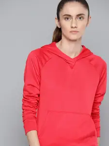 HRX By Hrithik Roshan Lifestyle Women Hothouse Pink Rapid-Dry Solid Sweatshirt