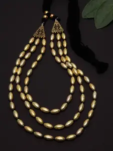 PANASH Gold-Plated German Silver Handcrafted Necklace