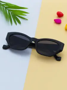 Ted Smith Women Grey Lens & Black Cateye Sunglasses with UV Protected Lens TS-IPEARLS