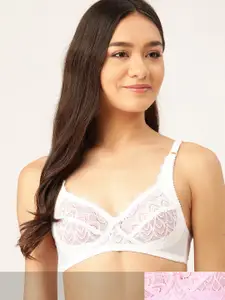 DressBerry Pack Of 2 Self Design Lace Everyday Bra