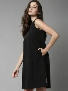 RAREISM Black A-Line Dress