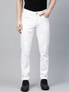 Indian Terrain Men White Slim Fit Stretchable Jeans