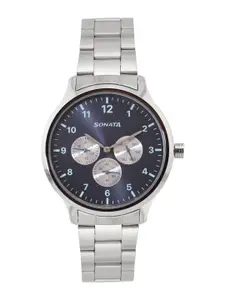 Sonata Men Blue Analogue Watch 7140SM02