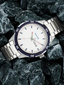 Sonata Men White Analogue Watch NN7138KM02