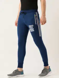 Sports52 wear Men Blue Slim Fit Printed Track Pants